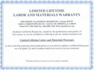 Limited Lifetime Warranty